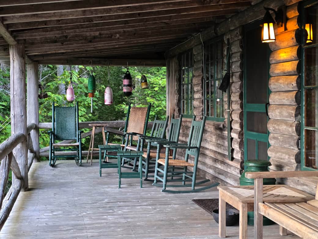 Our peaceful porch at dusk