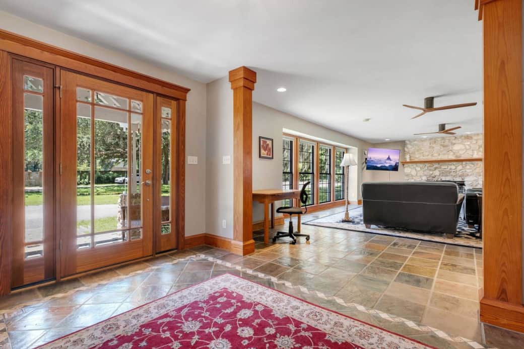 Foyer- entering into the home there is an abundance of natural light that floods this space.