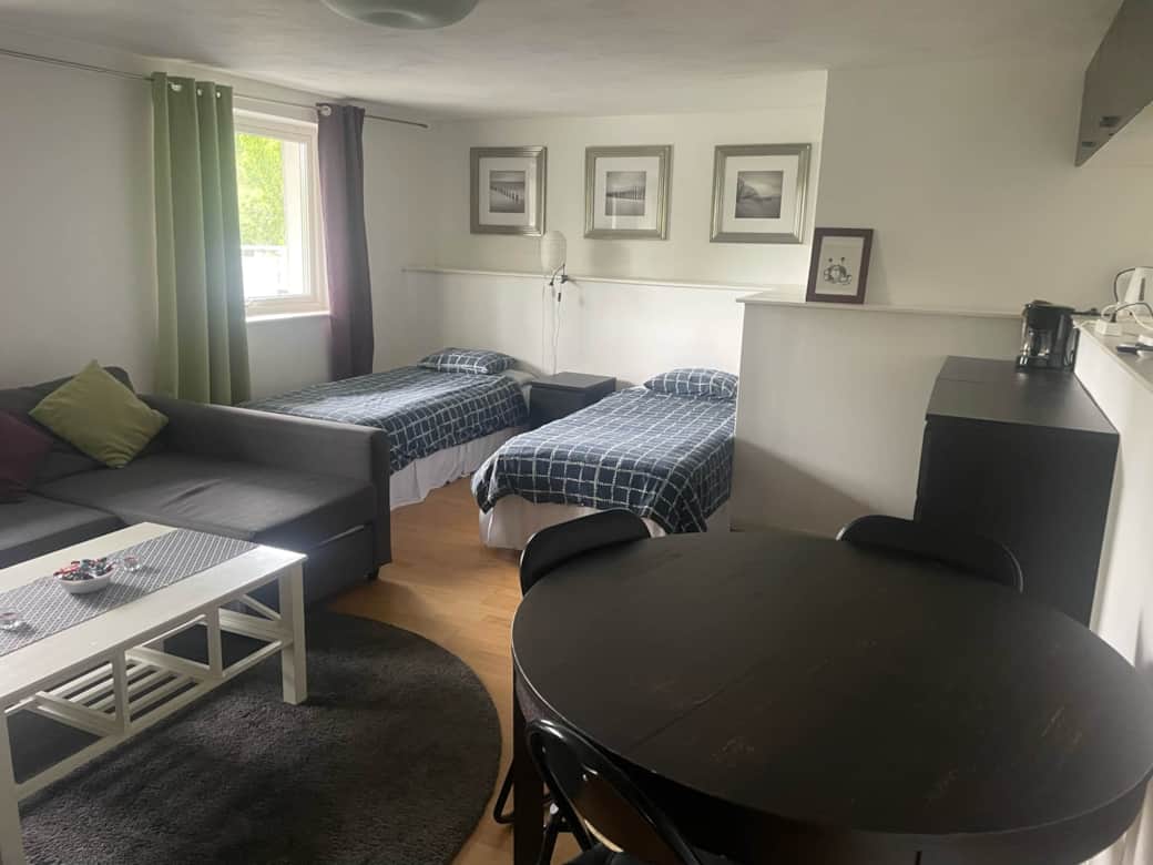 Two single beds and a sofa bed Two single beds and a sofa bed