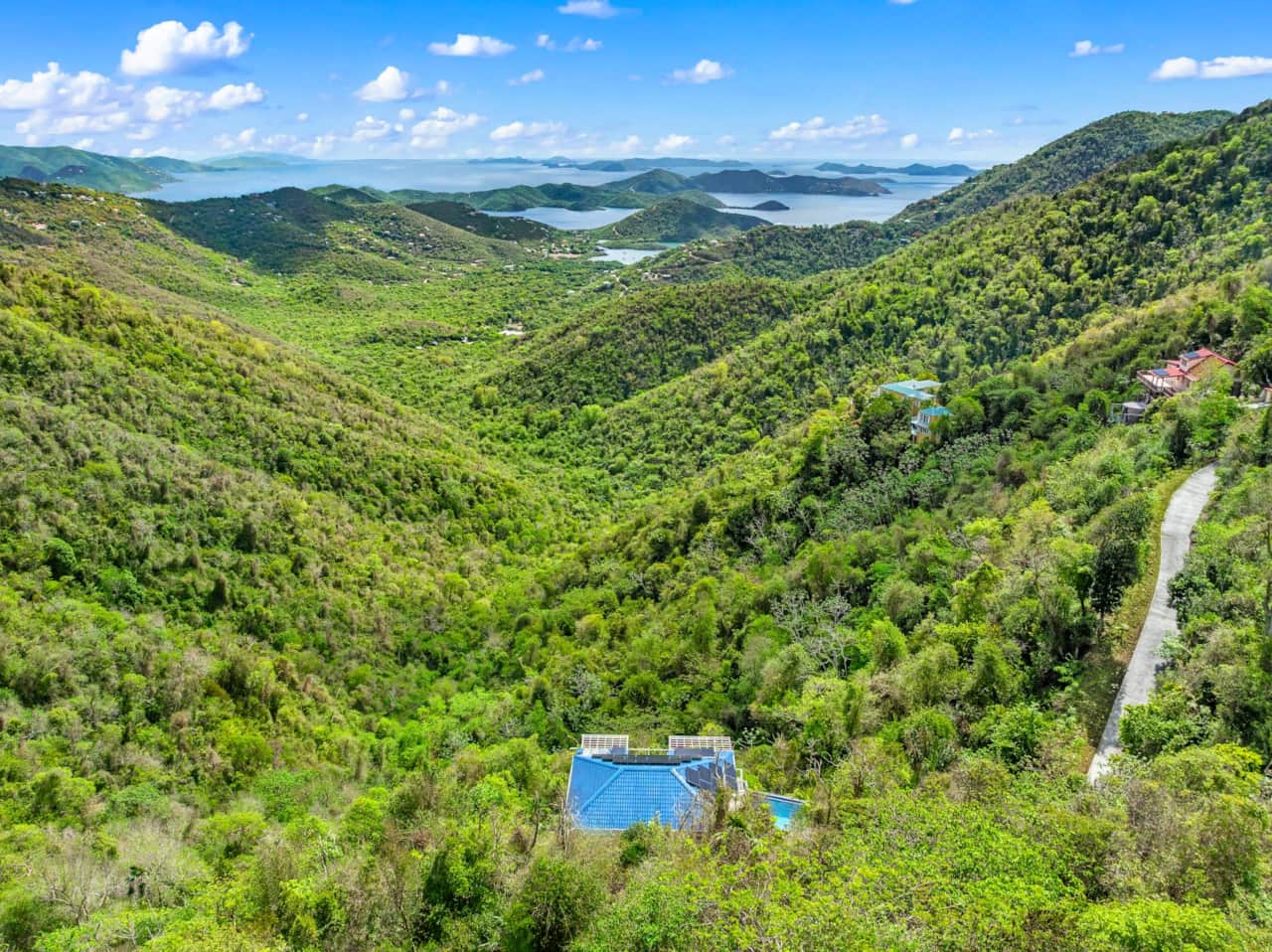 Bird eye view from Bordeaux Mountain