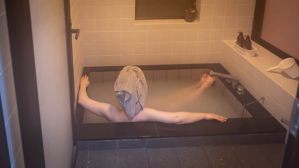 Relax in our large bath