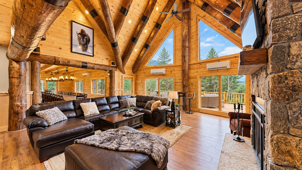 Custom floor to ceiling super wide windows