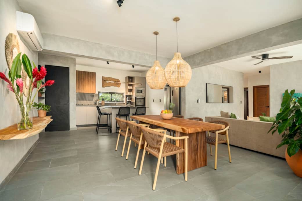 Cabarete encuentro beach open plan kitchen dining living space Cabarete encuentro beach open plan kitchen dining living space