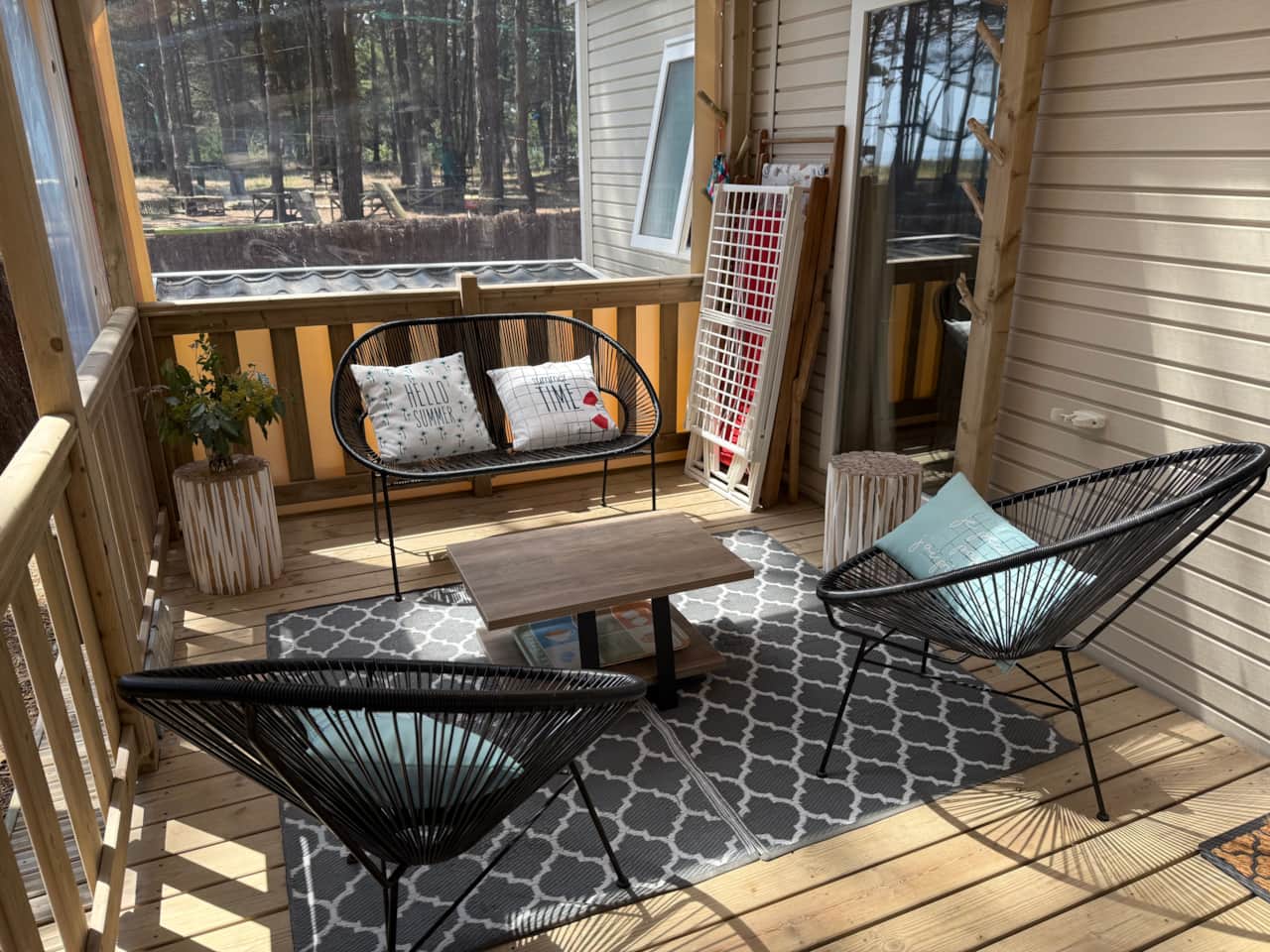 Espace détente sur terrasse