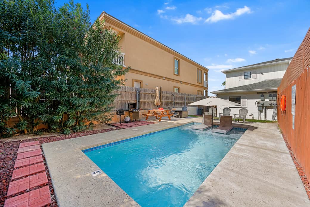 Your private pool and BBQ area.