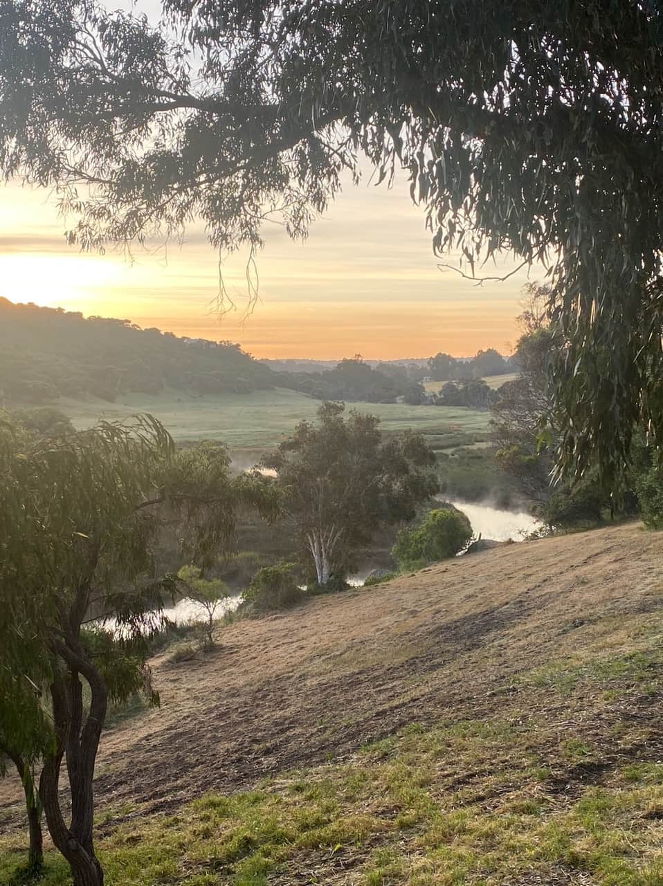 Dawn over the valley