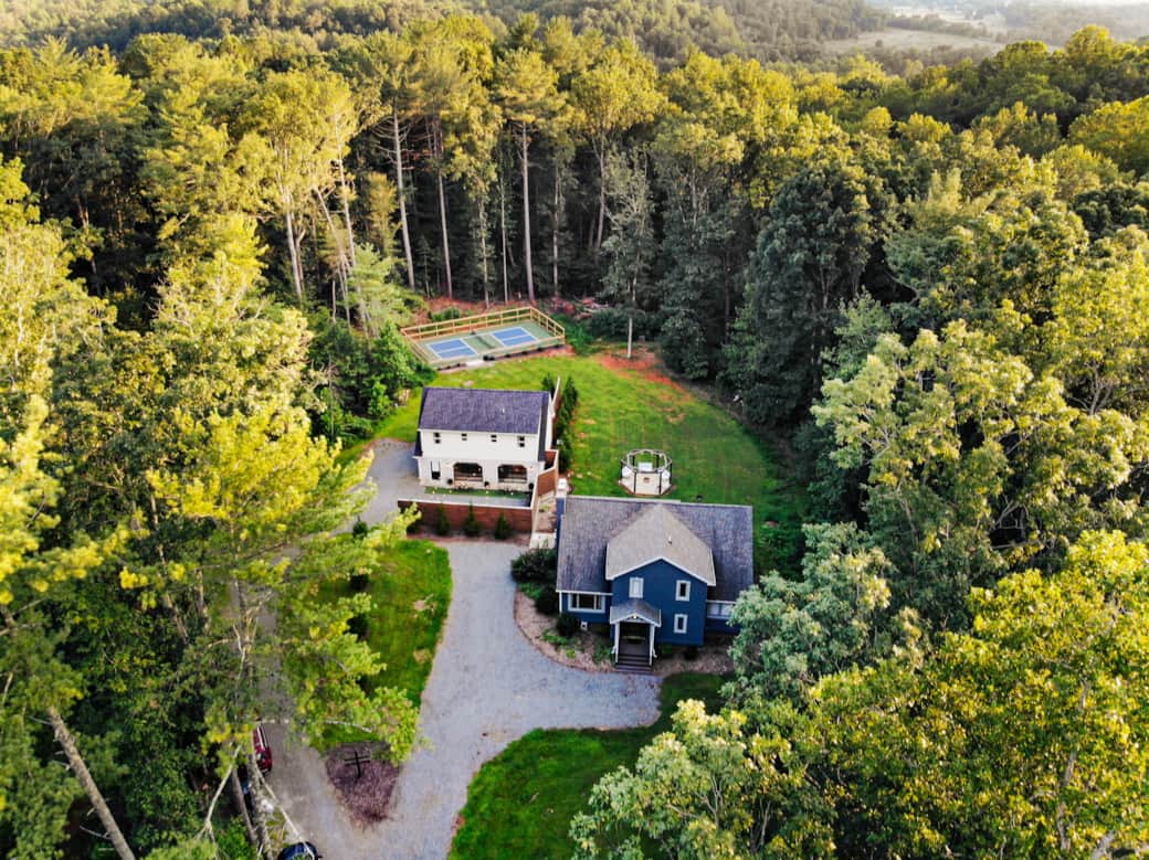 Aerial view of Nelly's Retreat