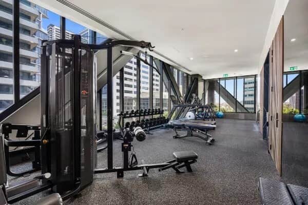 Guests have access to a fully equipped gym featuring a range of strength and cardio equipment. With plenty of natural light and modern facilities, it’s perfect for maintaining your fitness routine during your stay.