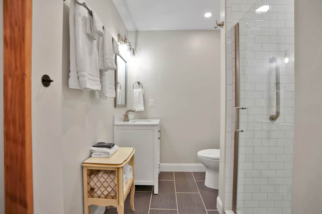 Full bathroom with walk in shower