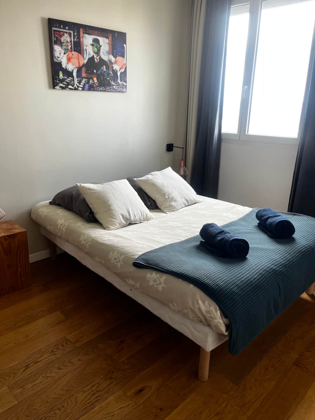 Chambre avec lit double