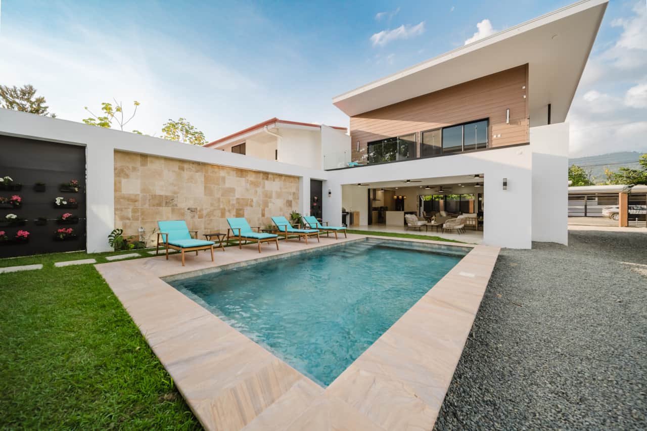 Pool with villa#1