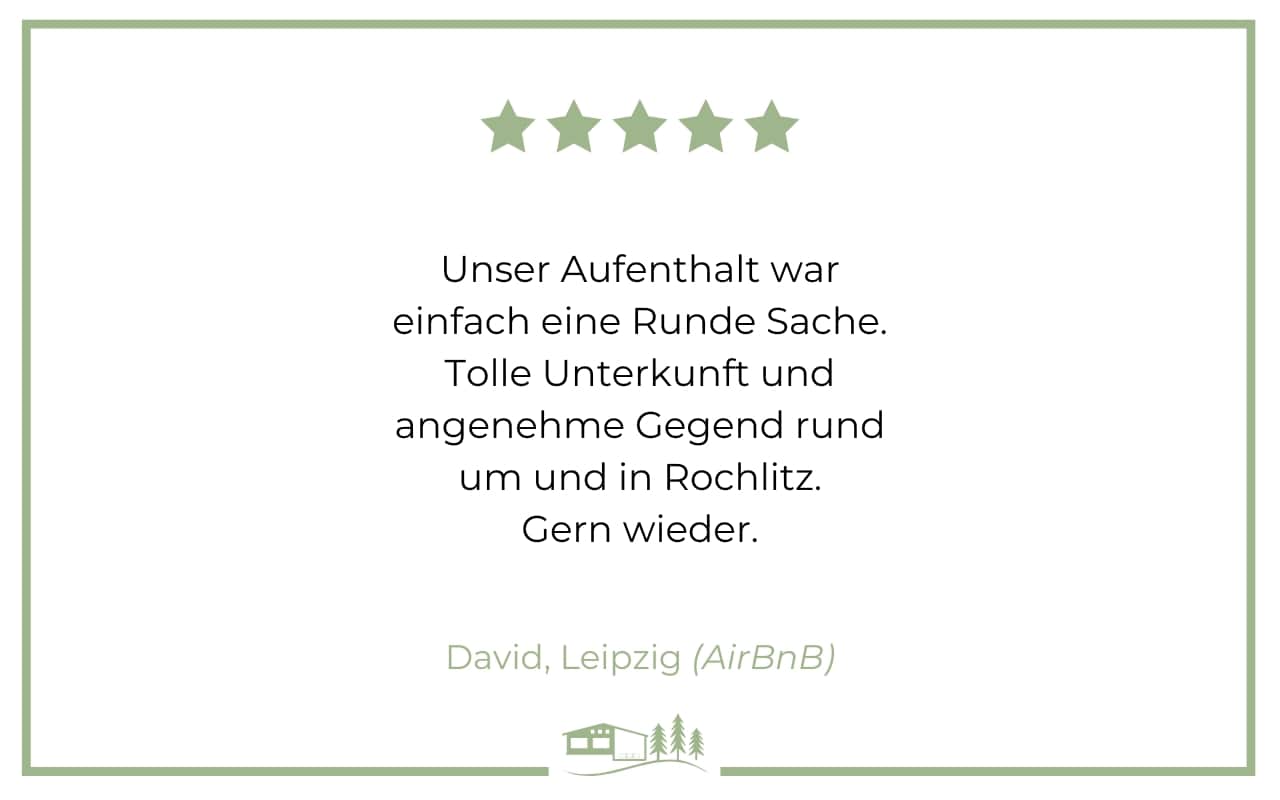 Bewertung Ferienhaus Tannenblick Rochlitz