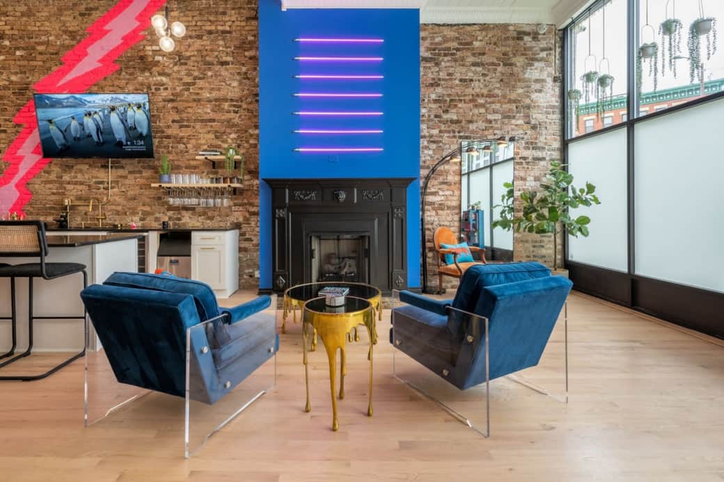 Neon Fireplace