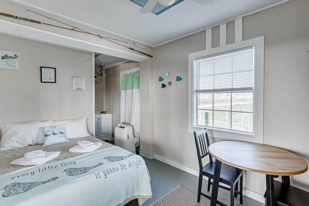 downstairs bedroom + 1/2 bath