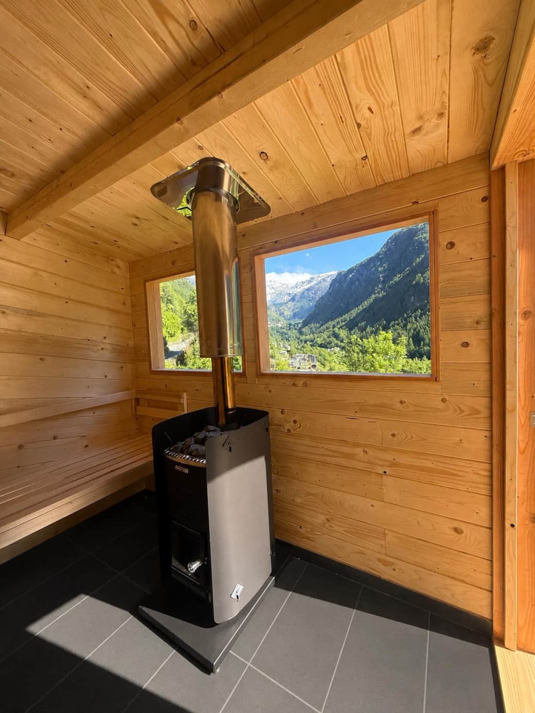 Sauna con vista panoramica