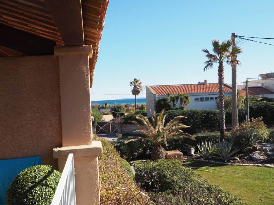 VUE MER latérale depuis la terrasse