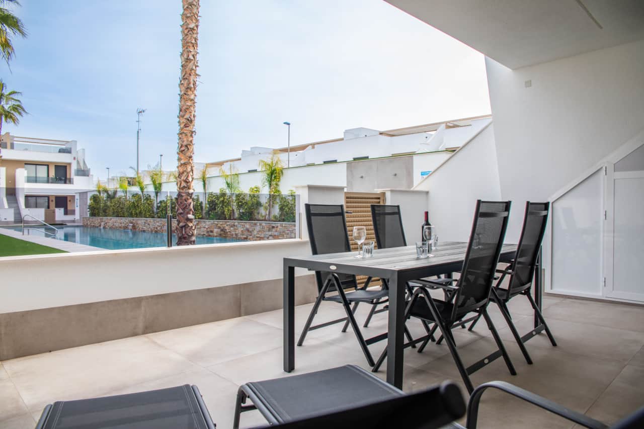 Outside dining area