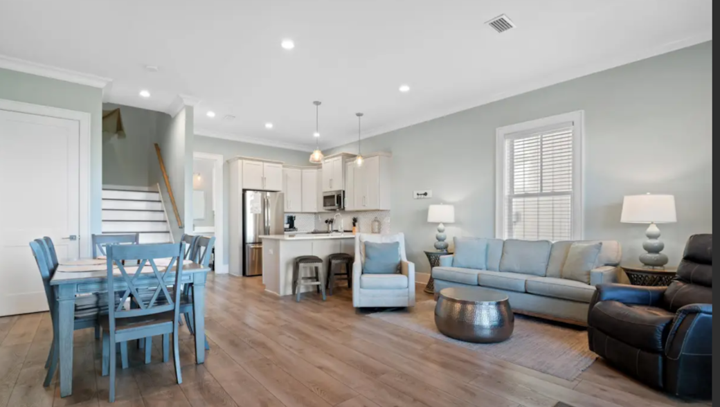 DJ's Coastal Retreat Living Room