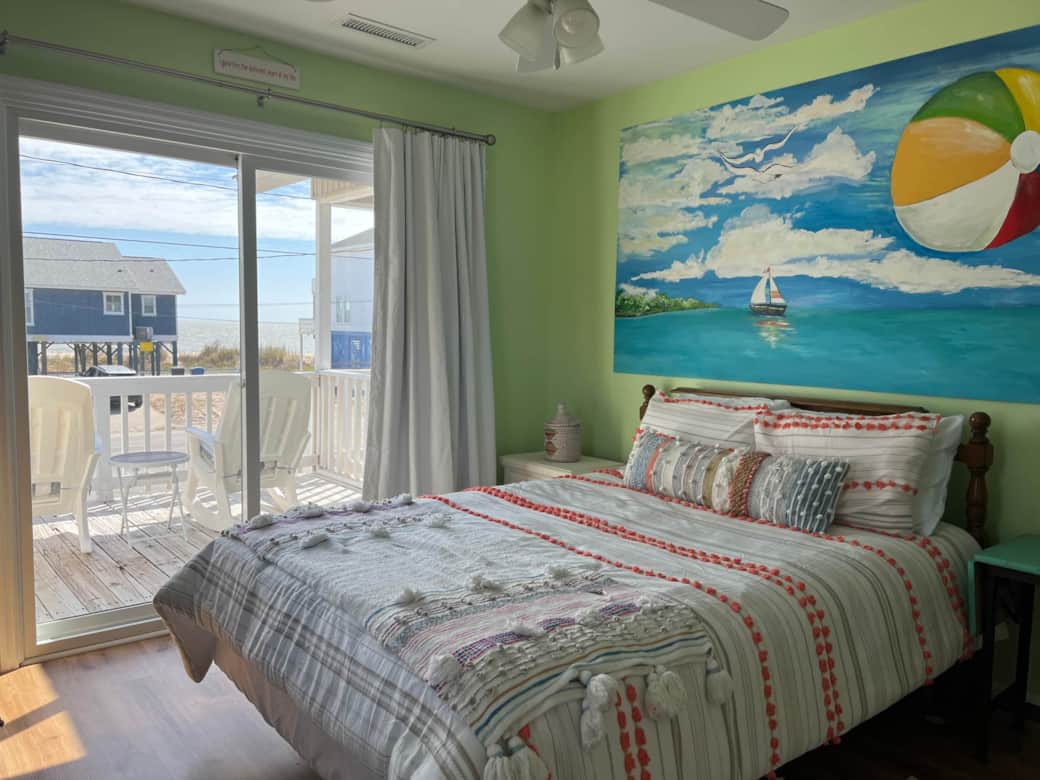 Ocean views Queen with balcony.