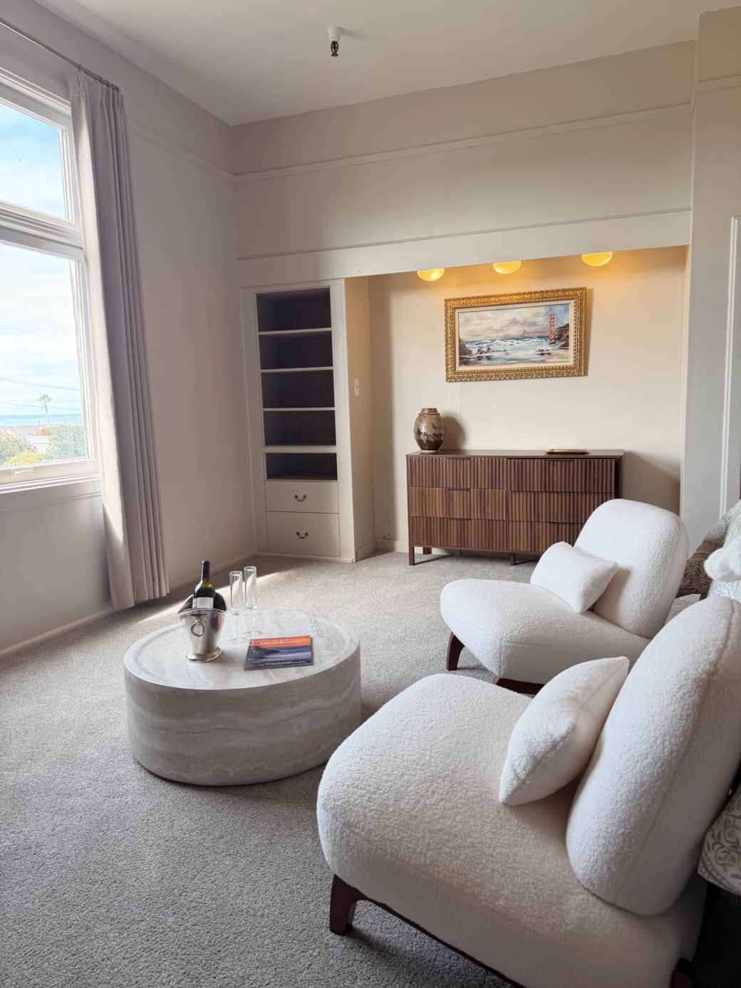In Room Seating Area with Ocean Views