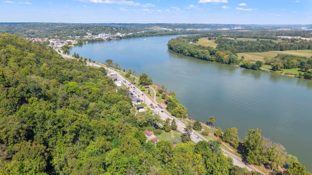 Aerial View of Property on Ohio River