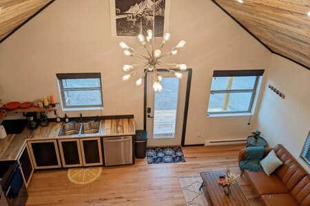 View from the lofted bedroom