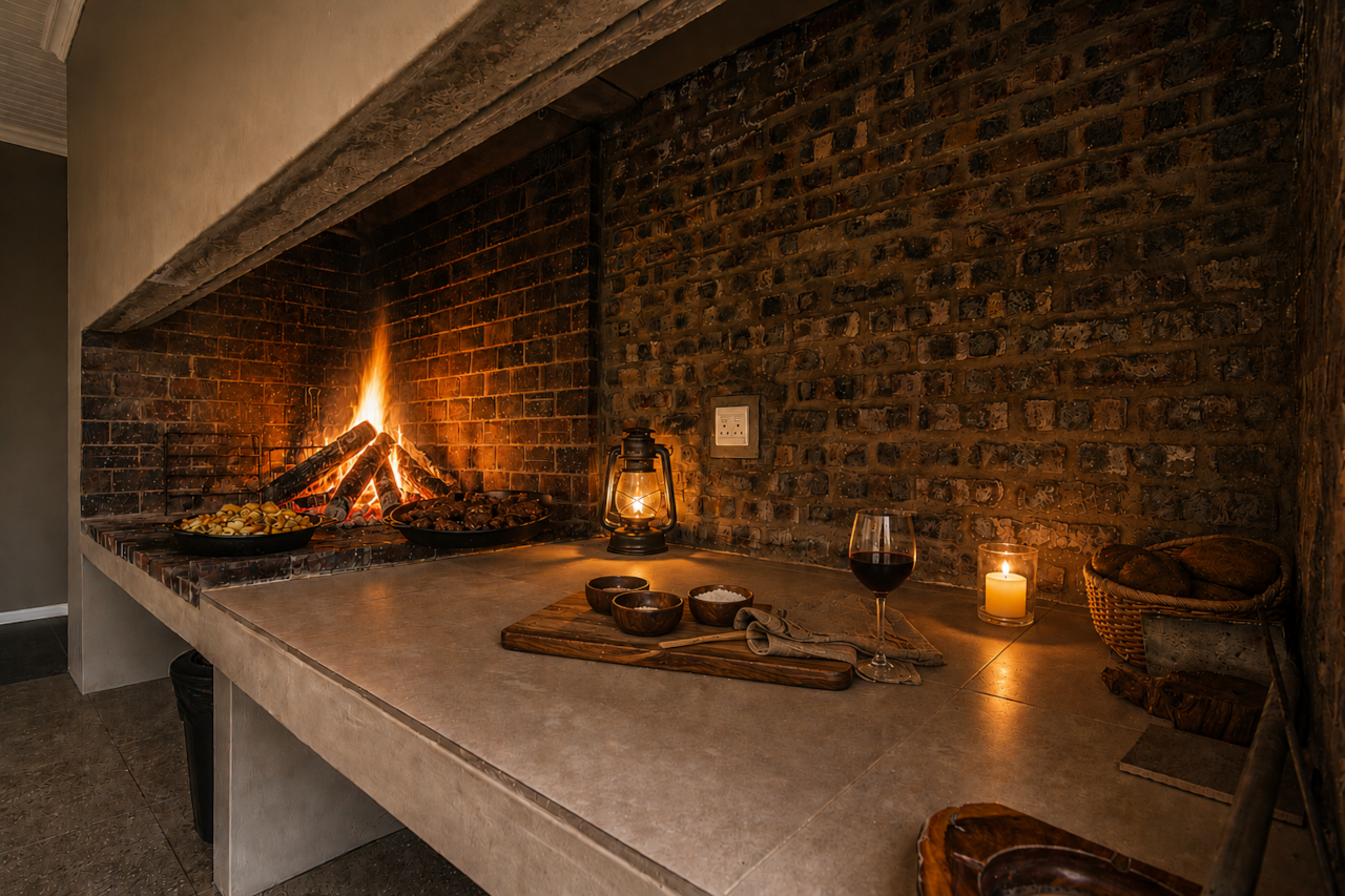 Courtyard braai area
