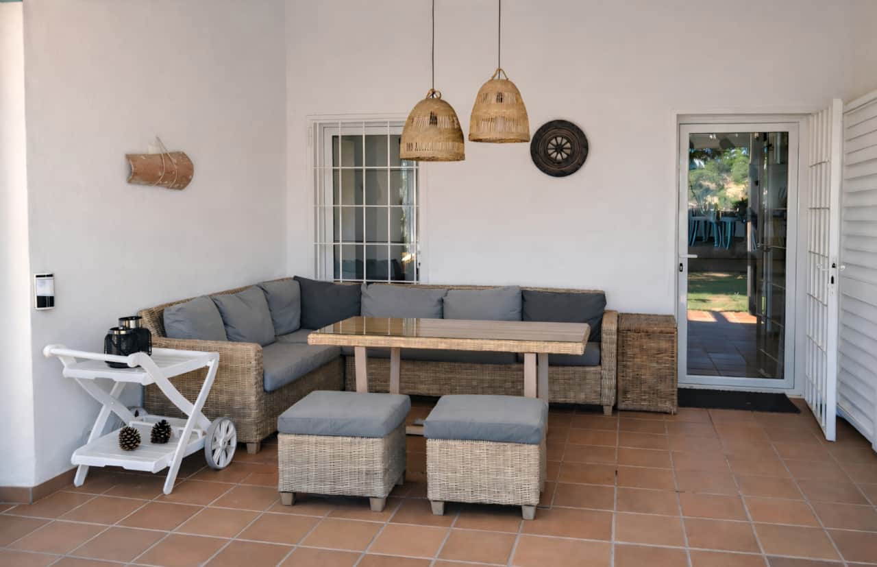 Terraza con vista al mar 