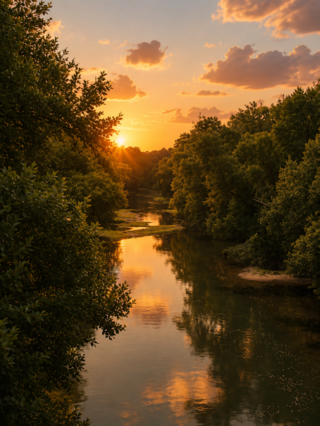 River sunset