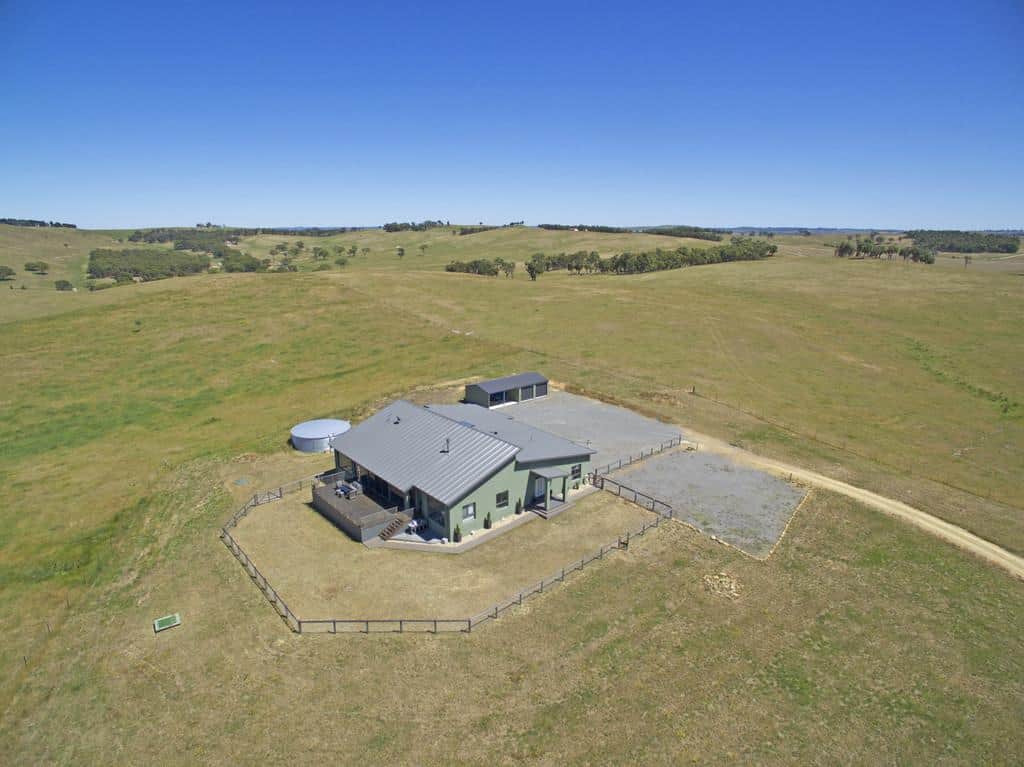 Aerial shot of Mount Wayo Retreat