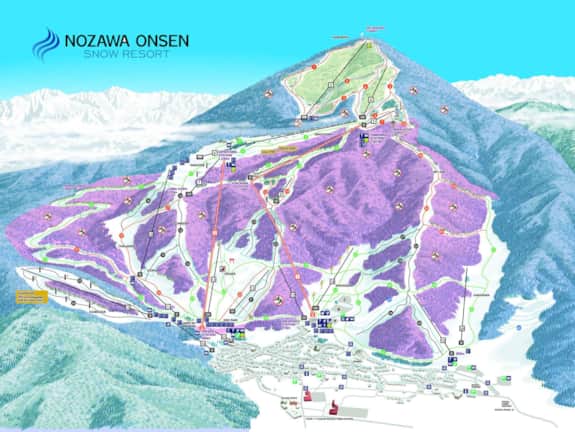 Zao Onsen Ski Resort Map – Zao Village Map – EMVQOE