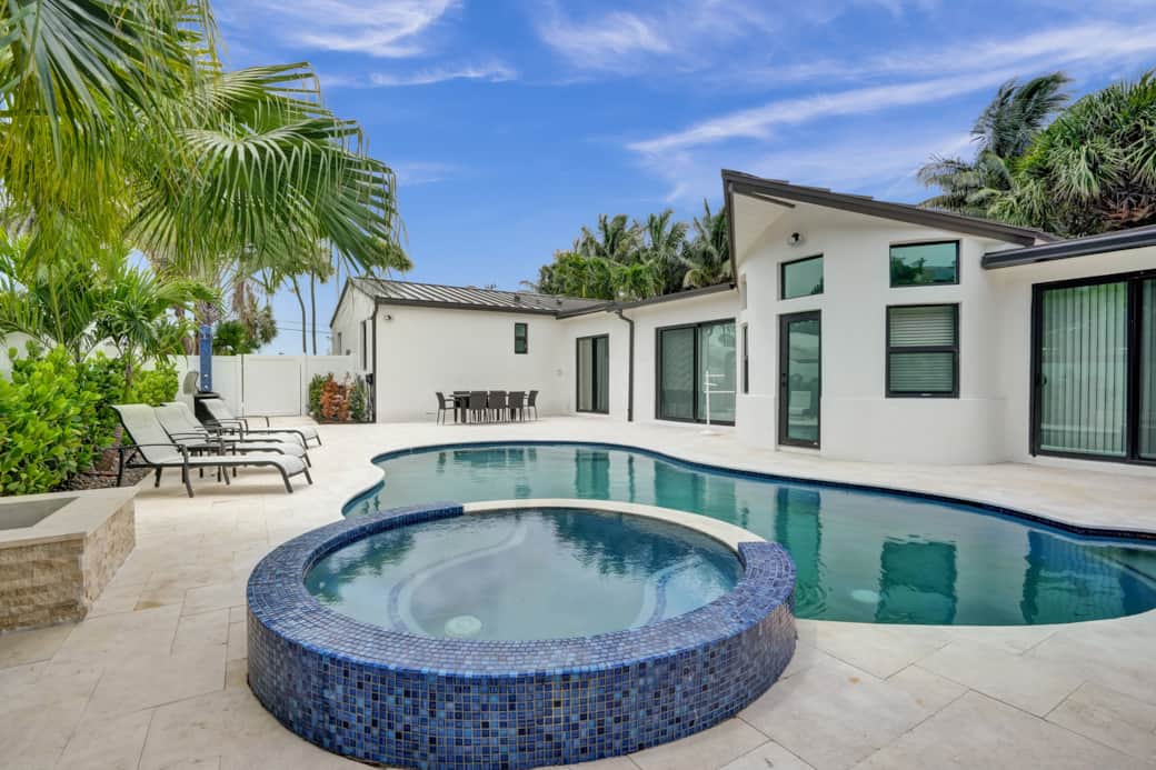 Private Pool and Spa Area