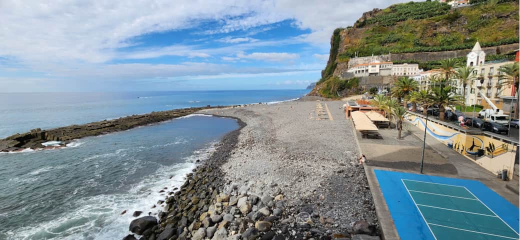 Epic Ponta do Sol beach with cliffs, crystal ocean and pure island energy Epic Ponta do Sol beach with cliffs, crystal ocean and pure island energy