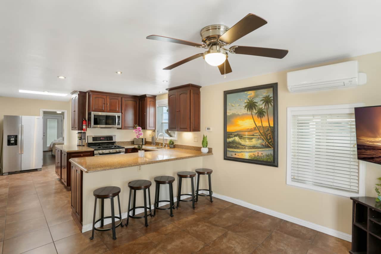 Kitchen with Dining Bar