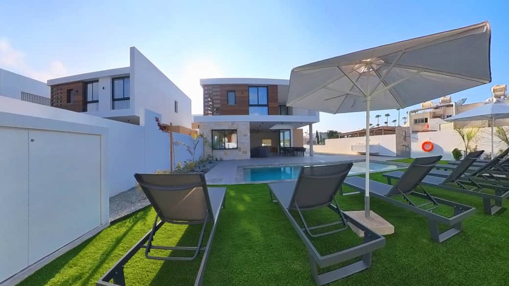 1 NBV Villas Ayia Napa Cyprus In The Sun Holidays Photograph Taken At 7am 6th August 2025
