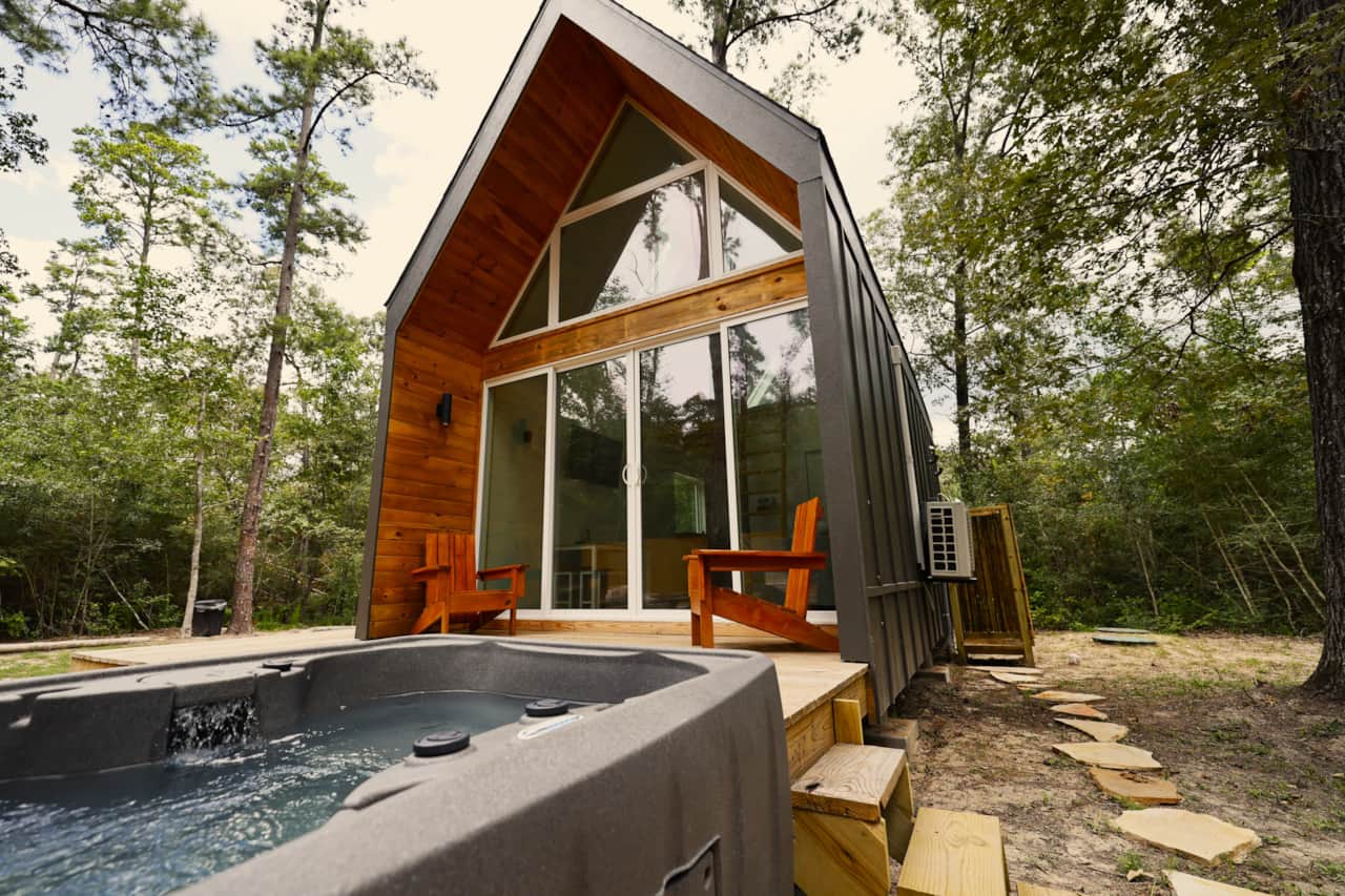 Front view hot tub