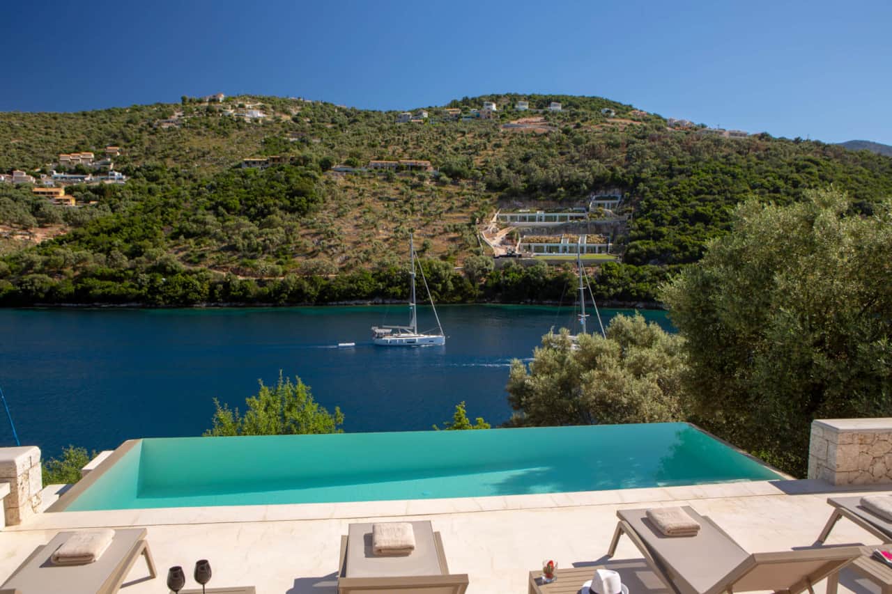 view from the pool