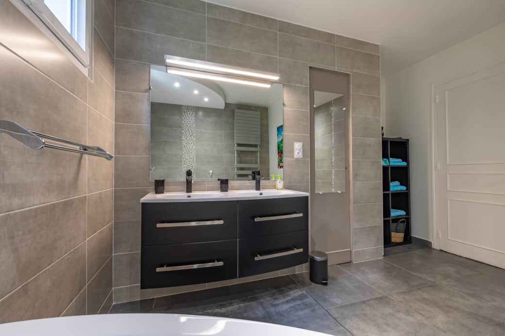 Salle de bain, Moorea, Domaine des rives d'Ormoy