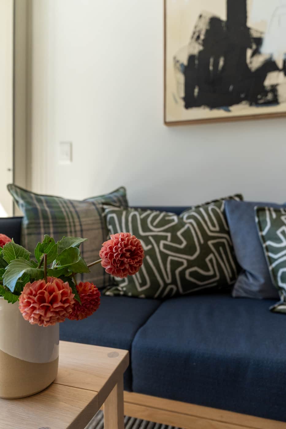 Sink into the comfort of our chaise sofa 