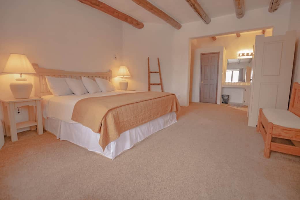 Spacious room with sitting area.