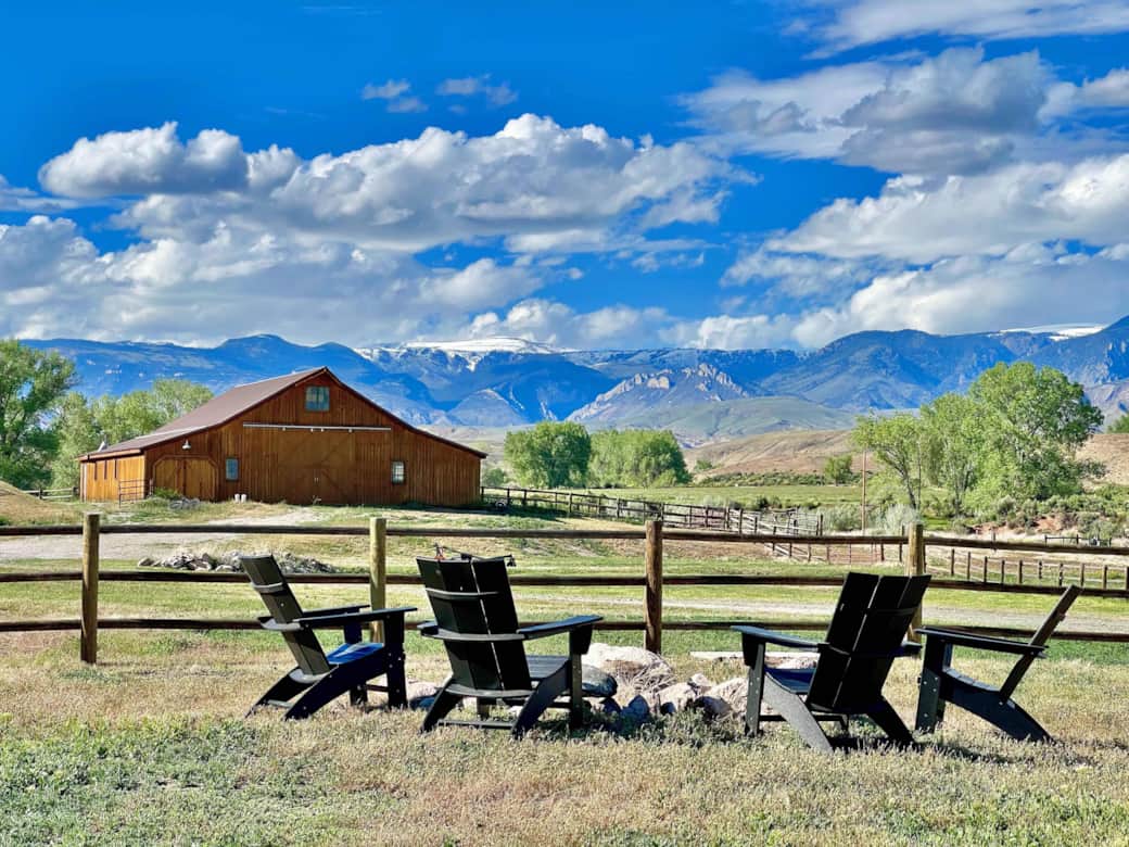 What could be better than a campfire by the mountains