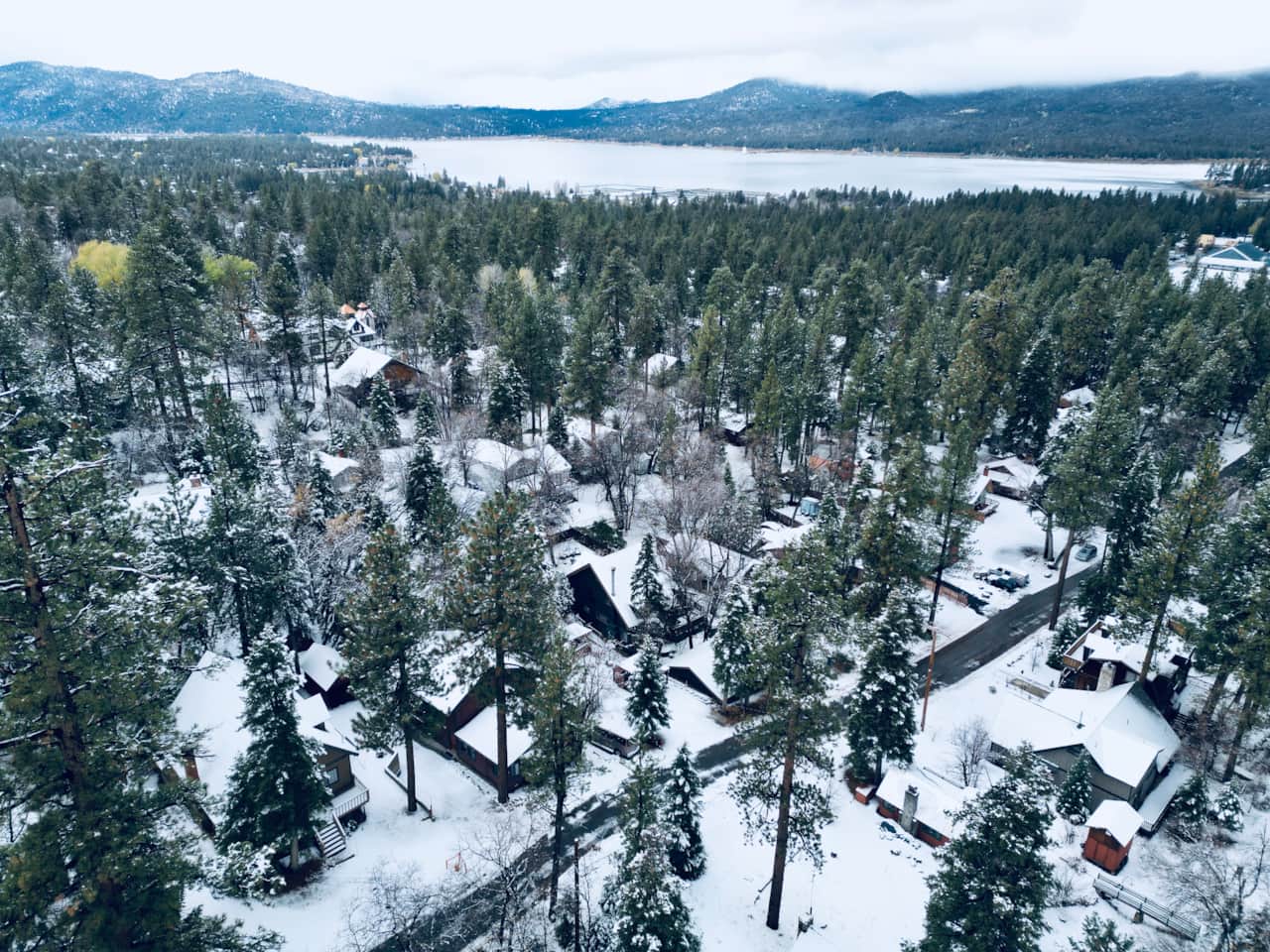 Aerial view of the Swiss Miss