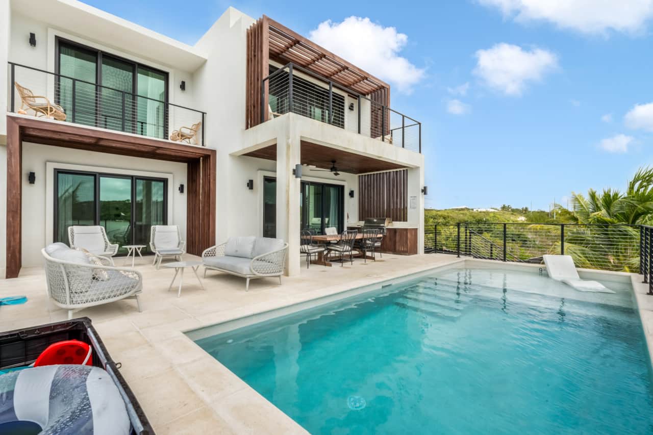 Villa and pool