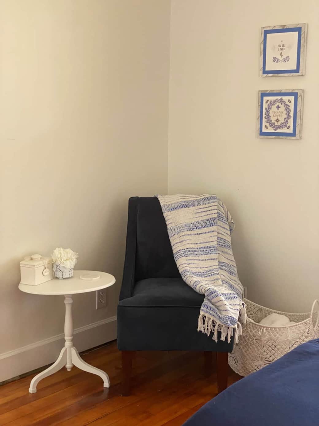 Reading nook in master bedroom