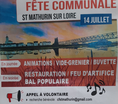 fireworks on 14 July - gite on the banks of the Loire