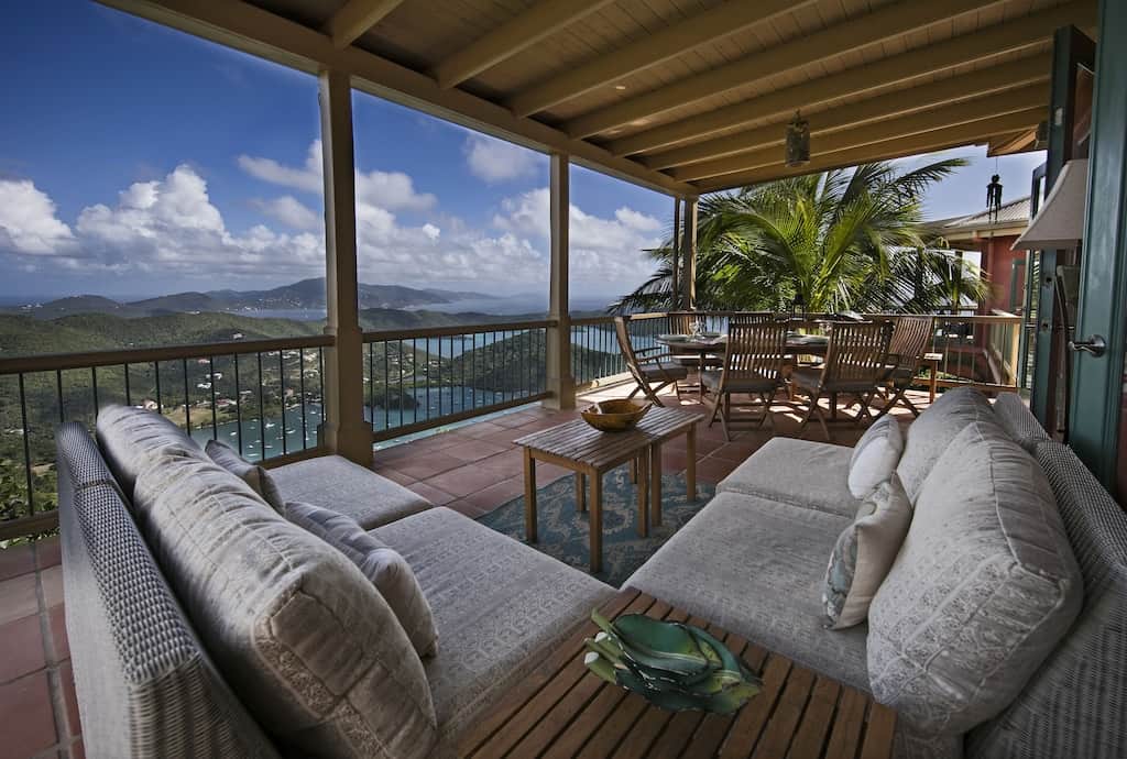 comfortable outdoor living area