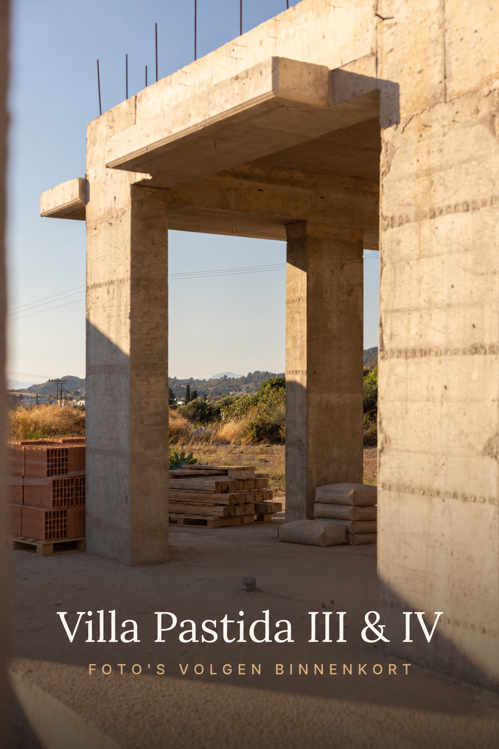 Bouw van Villa Pastida III en IV in Pastida, Rhodos