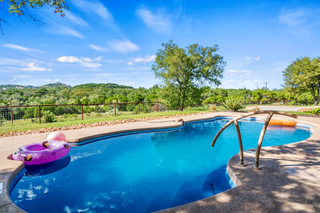 Luxury pool with wide opened views