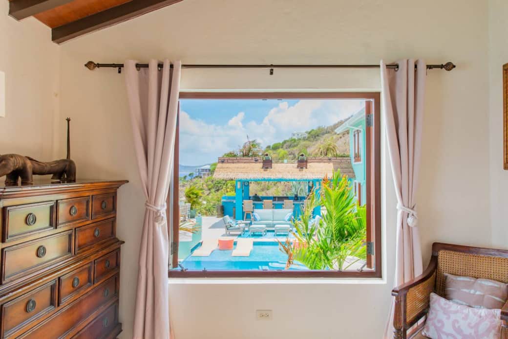 View of Pool and Bar from 2nd Bedroom