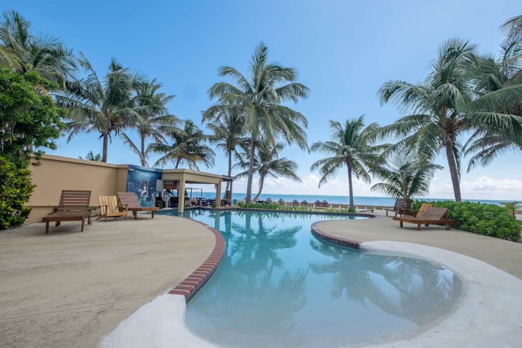 Community Pool with Swim-Up Bar